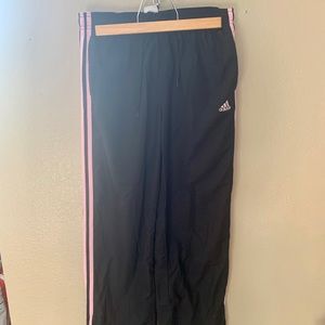 Adidas Swishy Sweatpants (Black&Pink)